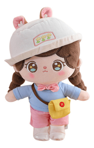 Peluche De Dibujos Animados Kawaii Idol Doll, Accesorios Par