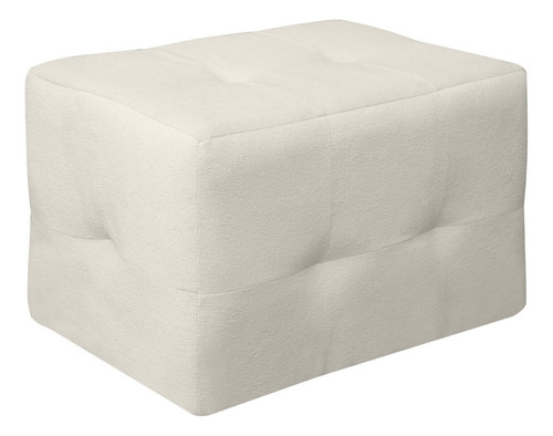 Puff Decorativo Sala De Estar Retangular 65cm Cores Variadas