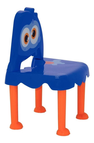 Cadeira Infantil Monster Kids Azul/laranja