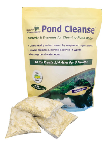 Pond Cleanse 10 Lb (20 S) Limpiador Natural S Clarificador 1