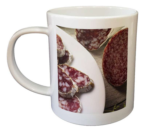 Taza De Plastico Salame Chacinado Fiambre Comida Chorizo P3