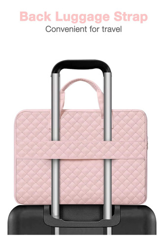 Funda Mosiso Rosa Para Ipad Notebook Compatible Con Hp, Dell Rosa Tiza.