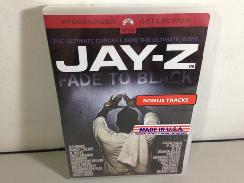 Jay-z Fade To Black Dvd Importado (04 Bonus) Lacrado Fabrica