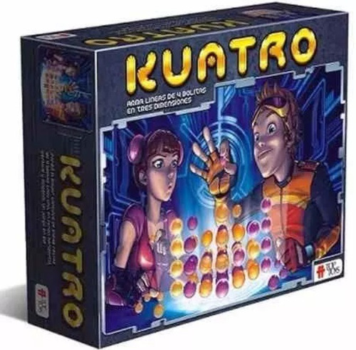 Kuatro 3d Bolitas Juego De Mesa Top Toys Original Educando