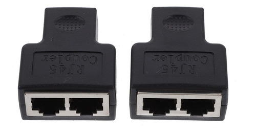 2 Adaptador Cable Divisor Ethernet Rj45