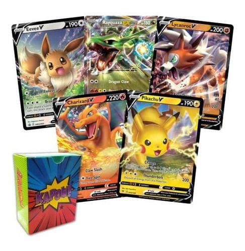 Paquete De 5 Pokémon Ultra Raros: Sin Duplicados ?ex, Gx, V