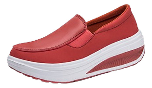Zapatos De Trabajo De Suela Suave De Cuero Artificial Mujers
