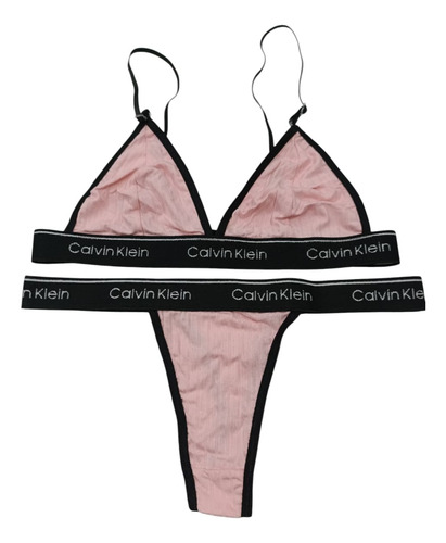 Conjunto Bralette Celi Alg.morley + Less (art Calvin) Rosa Morley 90