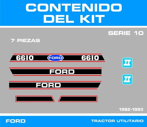 Calcomanía Tractor Ford 6610