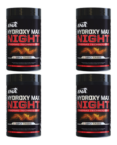 4 Hydroxy Max Night X120 Tabs Ena Quemador Termogenico