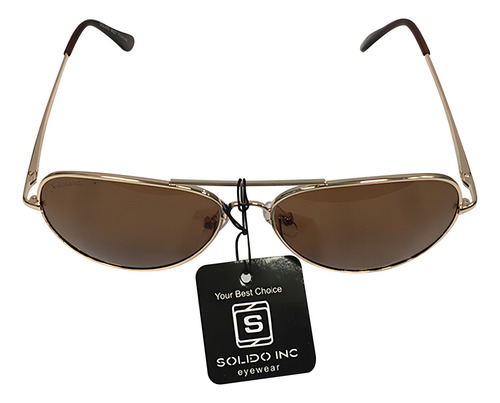 Lentes De Sol Polarizados Solido Inc / Holanda Sld1724 Color Marrón-marrón