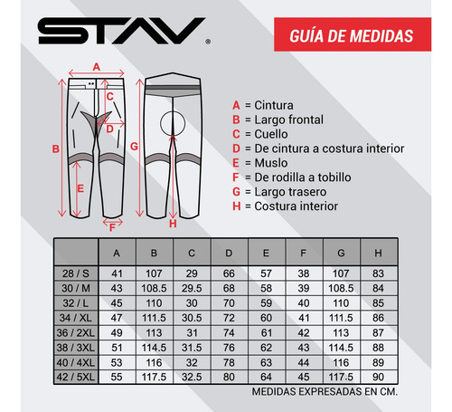 Imagen 8 de 9 de Pantalón Moto Stav Core Protection Abrassion Control