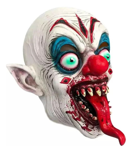 Máscara De Payaso Con Lengua Larga