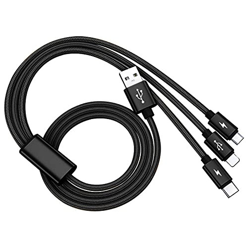 Multi Charging Cable, 10ft Long, Universal 3 In 1 Multiple P