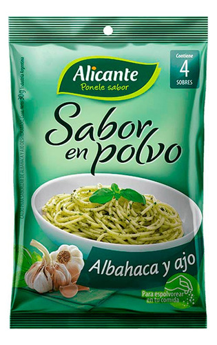 Pack X 10 Unid Saborizado  Albahaca Ajo 12x7,5 Gr Al Pro