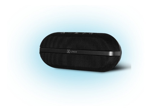 Imagen 2 de 5 de Bocina Bluetooth Inalámbrica Lanix Lxsp Prt Negra Resis Agua