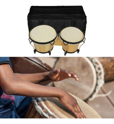 Madera Bongo Drum Congas Druming Ayuda Ayuda Para Tocar