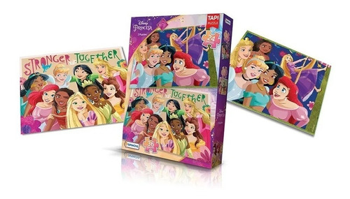 Imagen 1 de 4 de Puzzles 2 Rompecabezas Disney Princesa 24 Y 36 Pzs Tapimovil