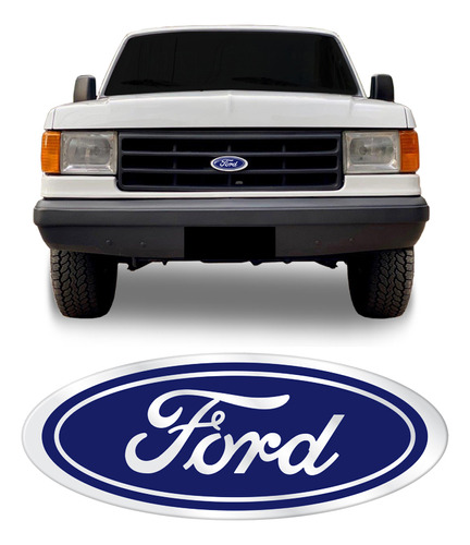 Adesivo Ford Oval Grade F-1000 1993/1995 Emblema Resinado
