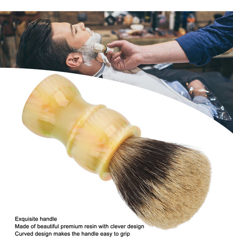 Cepillo De Afeitar De Pelo Sintético Para Limpieza Facial De