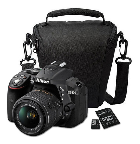 Nikon Reflex D5300 Kit 18-55mm Wi-fi Full Hd Sd 16gb Morral
