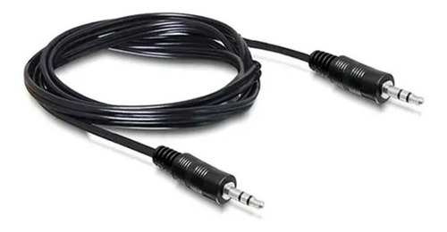 Imagen 1 de 2 de Cable Auxiliar Audio 3,5mm Stereo 1mts Metros Plug A Plug   