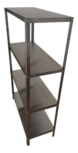 Imagem 3 de 5 de Estante Para Estoque Em Aço Inox - 900x380x1500 4 Planos