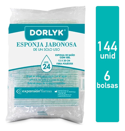 Esponja Jabonosa Dorlyk Pack 6 Bolsas De 24 Unidades