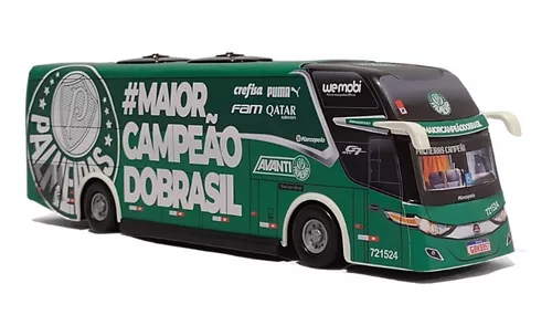 Palmeiras reestiliza ônibus oficial e marca estreia para jogo