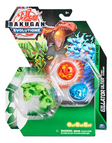 Bakugan: Evolutions Starterpack - Gillator Ultra, Trox Y How