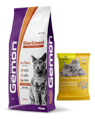 Gemon Cat 7kg Castrado Pavo Con Regalo