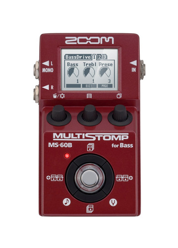 Pedalera Multiefecto Zoom Ms-60b Para Bajo