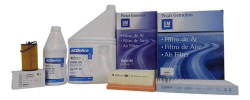 Kit Filtros Chevrolet 100% Tracker + Aceite Sint Acdelco