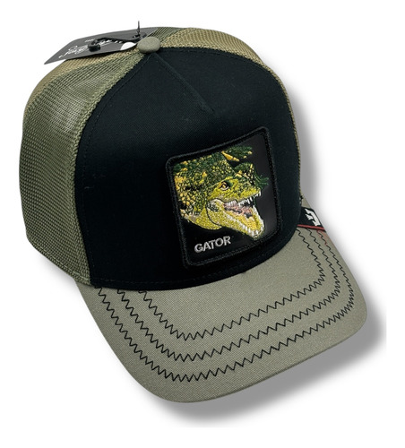 Gorra Goorin Bros Gator Salvaje Y Original !!! Oliva Unitalla
