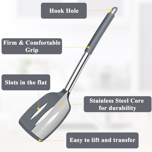 Juego De Cucharas De Espátula De Silicona 4 Piezas - Utensil