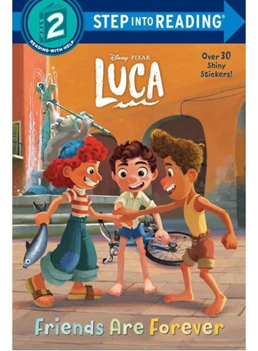 Luca Pixar Cuento En Inglés Leyendo 2 A Color + 30 Stickers