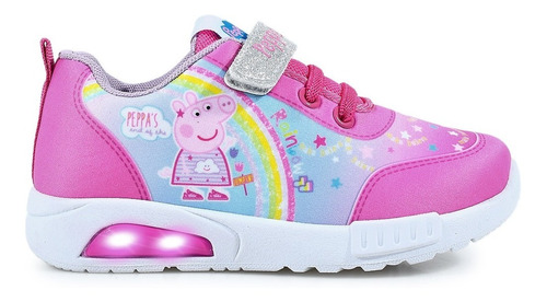 Zapatillas Footy Peppa Pig Unicorn Luz Al Pisar Niñas