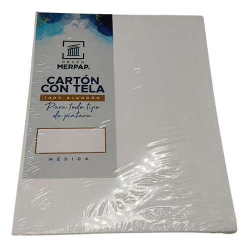2 Pz Cartón Con Tela Lienzo 15 X 20cm Para Acrílico Y Oleo