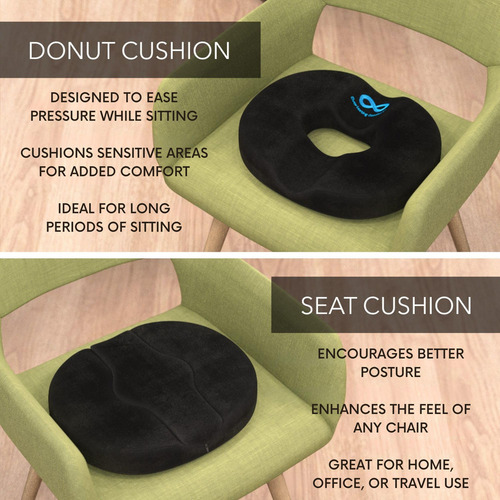 Almohada Viscoelástica Para Aliviar Dolor De Coxis Y Hemorro