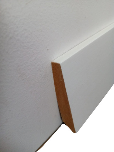 Zócalo Blanco Mdf 7cm X 15mm X 2.40 De Largo