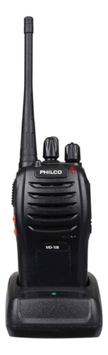 Radio Transmisor Recargable 2 Vías Philco Md-108 Bandas de frecuencia UHF VHF Color Negro