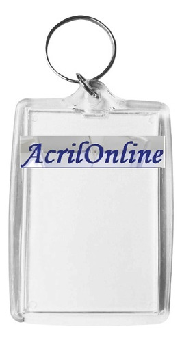 35 Llavero Publicitario Souveni Acrilico 6x4 S/c Acrilonline