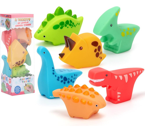 Xduoyjoy Dinosaurio Bebé Juguetes De Baño Pistola De Agua Sq