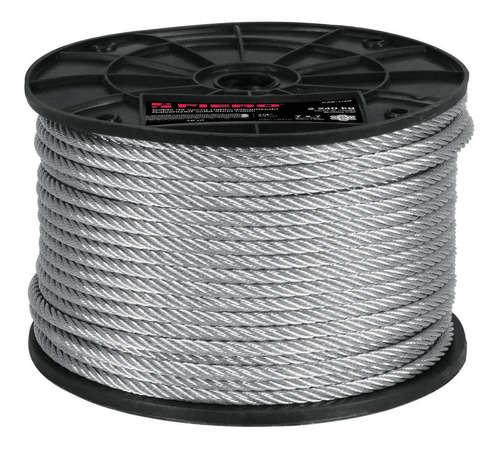 Guaya De Acero 1/4'' Sin Forro De Pvc 75 M, Carga 2.540 Kg