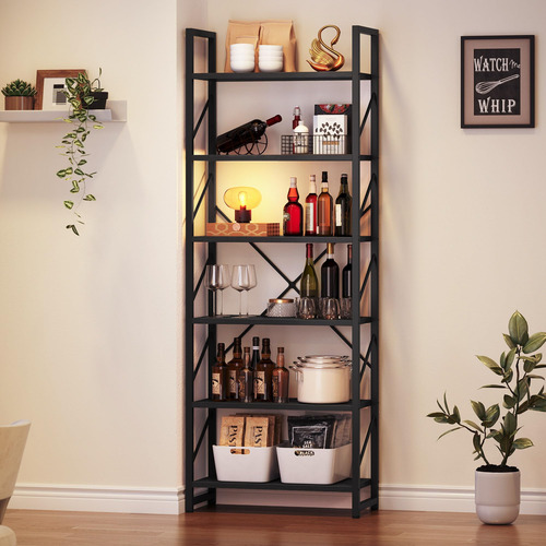 Yitahome Estantería Alta Moderna Para Libros De 6 Niveles Color