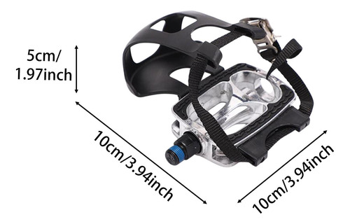 Pedales Para Bicicleta Estática Con Correas,