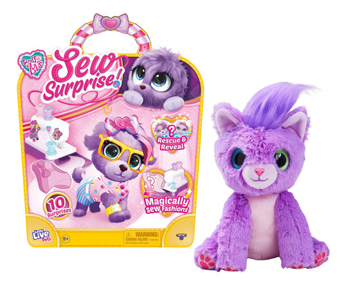 Little Live Pets | Scruff-a-luvs Sew Surprise: Purple. Resca