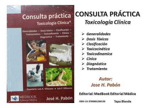 Libro Consulta Práctica Toxicología Clínica De José Pabón