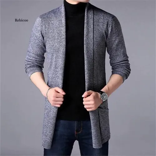 Su ter Para Hombre Su ter Largo De Punto Su ter Casual Par