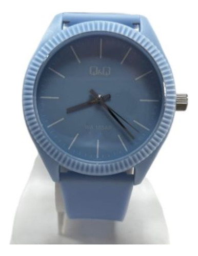 Reloj Pulsera Q&q Analogo De Dama Vs68j009y Celeste